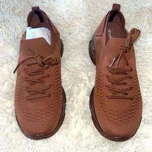 ShoeDazzle Brown Tennis Shoes